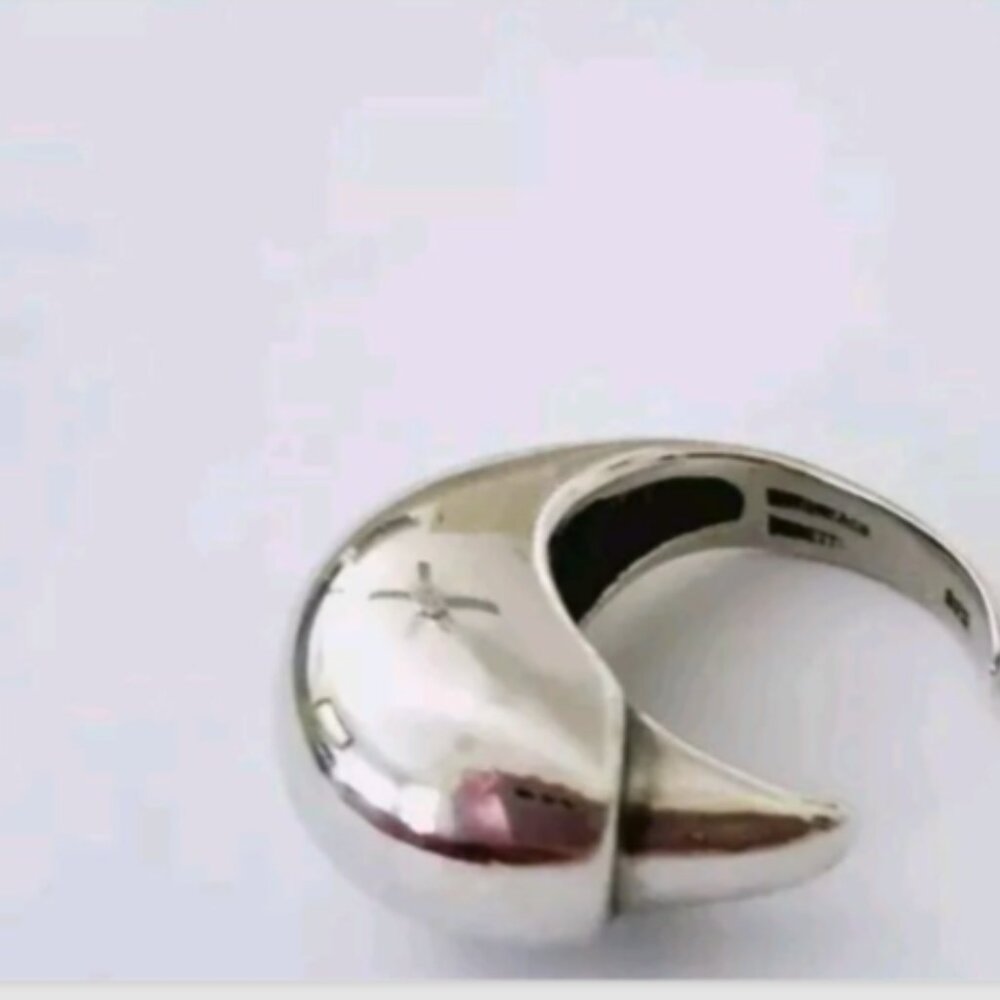 Tiffany & Co Peretti Eagle Talon Ring Sterling Silver Sz 8.5 Vintage Rare